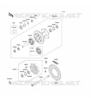 REAR HUB voor Kawasaki KLX650 1993