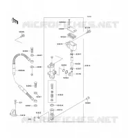 REAR MASTER CYLINDER voor Kawasaki KLX650 1993
