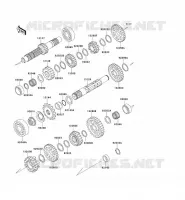 TRANSMISSION voor Kawasaki KLX650 1993