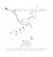BRAKE PEDAL voor Kawasaki KLX650 1993