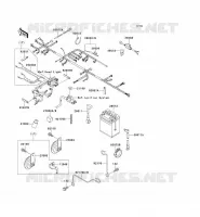 CHASSIS ELECTRICAL EQUIPMENT voor Kawasaki KLX650 1993