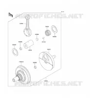 CRANKSHAFT voor Kawasaki KLX650 1993
