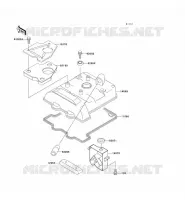 CYLINDER HEAD COVER voor Kawasaki KLX650 1993