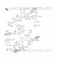 FOOTREST voor Kawasaki KLX650 1993