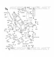FRAME PARTS (COUVERTURE) voor Kawasaki KLX650 1993