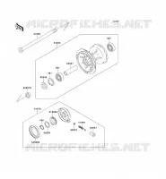 FRONT HUB voor Kawasaki KLX650 1993