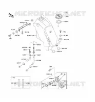 FUEL TANK voor Kawasaki KLX650 1993