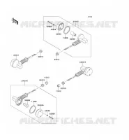 INDICATORS voor Kawasaki KLX650 1993
