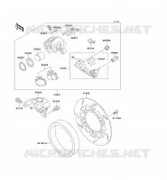 REAR BRAKE voor Kawasaki KLX650 1993