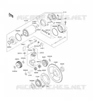 STARTER MOTOR voor Kawasaki KLX650 1993