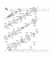 TRANSMISSION voor Kawasaki KLX650 1993