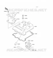 CYLINDER HEAD COVER voor Kawasaki KLX650 1995