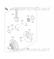 CRANKSHAFT voor Kawasaki KLX650 1995