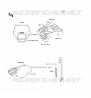DECALS(Lavender) voor Kawasaki KLX650 1995