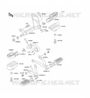 FOOTREST voor Kawasaki KLX650 1995