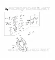 FRONT BRAKE voor Kawasaki KLX650 1995