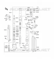 FRONT FORK voor Kawasaki KLX650 1995