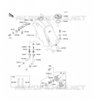 FUEL TANK voor Kawasaki KLX650 1995
