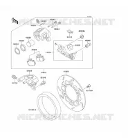 REAR BRAKE voor Kawasaki KLX650 1995