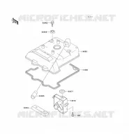 CYLINDER HEAD COVER voor Kawasaki KLX650 1996