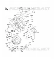 ENGINE COVERS voor Kawasaki KLX650 1996