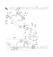 EXHAUST voor Kawasaki KLX650 1996