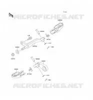 FOOTREST voor Kawasaki KLX650 1996