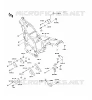 FRAME PARTS (COUVERTURE) voor Kawasaki KLX650 1996