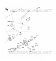 KICK STARTER voor Kawasaki KLX650 1996