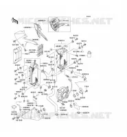 RADIATOR voor Kawasaki KLX650 1996