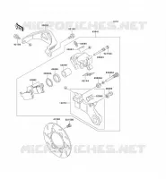 REAR BRAKE voor Kawasaki KLX650 1996