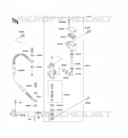 REAR MASTER CYLINDER voor Kawasaki KLX650 1996