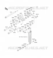 REAR SUSPENSION voor Kawasaki KLX650 1996