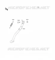 STAND voor Kawasaki KLX650 1996