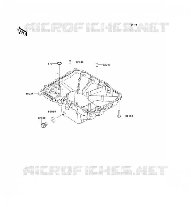 OIL PAN Kawasaki MOTOS 1000 2012 VERSYS 1000  KLZ1000ACF