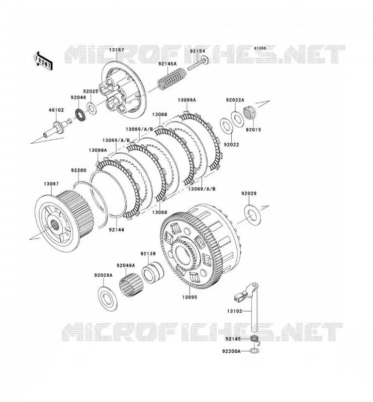 CLUTCH Kawasaki MOTOS 1000 2014 VERSYS 1000  KLZ1000AEF