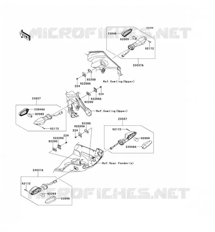 INDICATORS Kawasaki MOTOS 1000 2014 VERSYS 1000  KLZ1000AEF