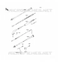 CABLES voor Kawasaki KMX125 2000