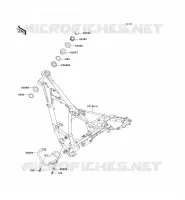 CHASSIS voor Kawasaki KMX125 2000