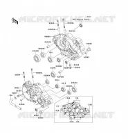 CRANKCASE(S) voor Kawasaki KMX125 2000