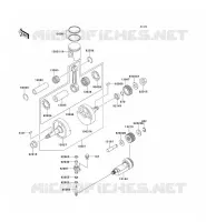CRANKSHAFT   PISTON voor Kawasaki KMX125 2000