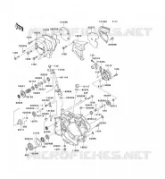 ENGINE COVERS voor Kawasaki KMX125 2000