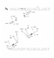 FOOTREST voor Kawasaki KMX125 2000