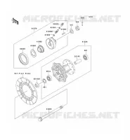 FRONT HUB voor Kawasaki KMX125 2000