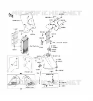 FUEL TANK voor Kawasaki KMX125 2000