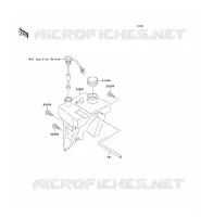 OIL TANK voor Kawasaki KMX125 2000