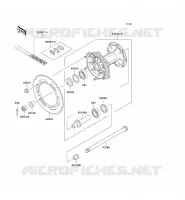 REAR HUB voor Kawasaki KMX125 2000