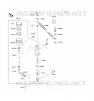 REAR MASTER CYLINDER voor Kawasaki KMX125 2000