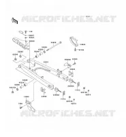 SWINGARM voor Kawasaki KMX125 2000
