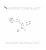 BRAKE PEDAL voor Kawasaki KMX125 2000
